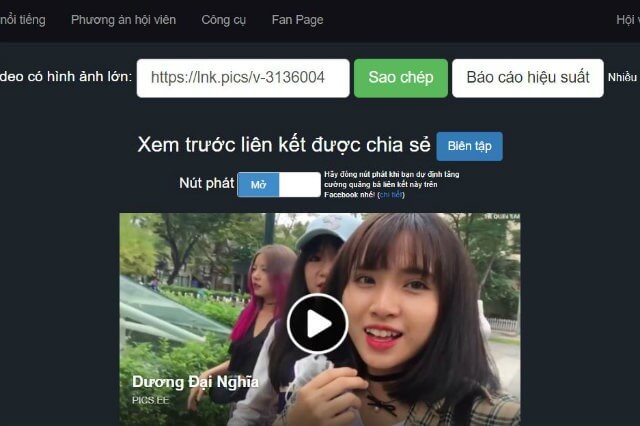 cách share link youtube với hình ảnh lớn trên facebook